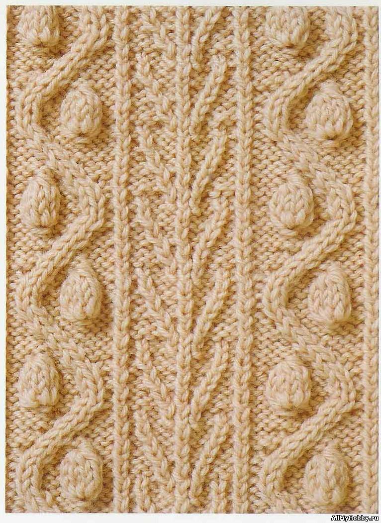 Схема вязания спицами №37 Аран (Aran)