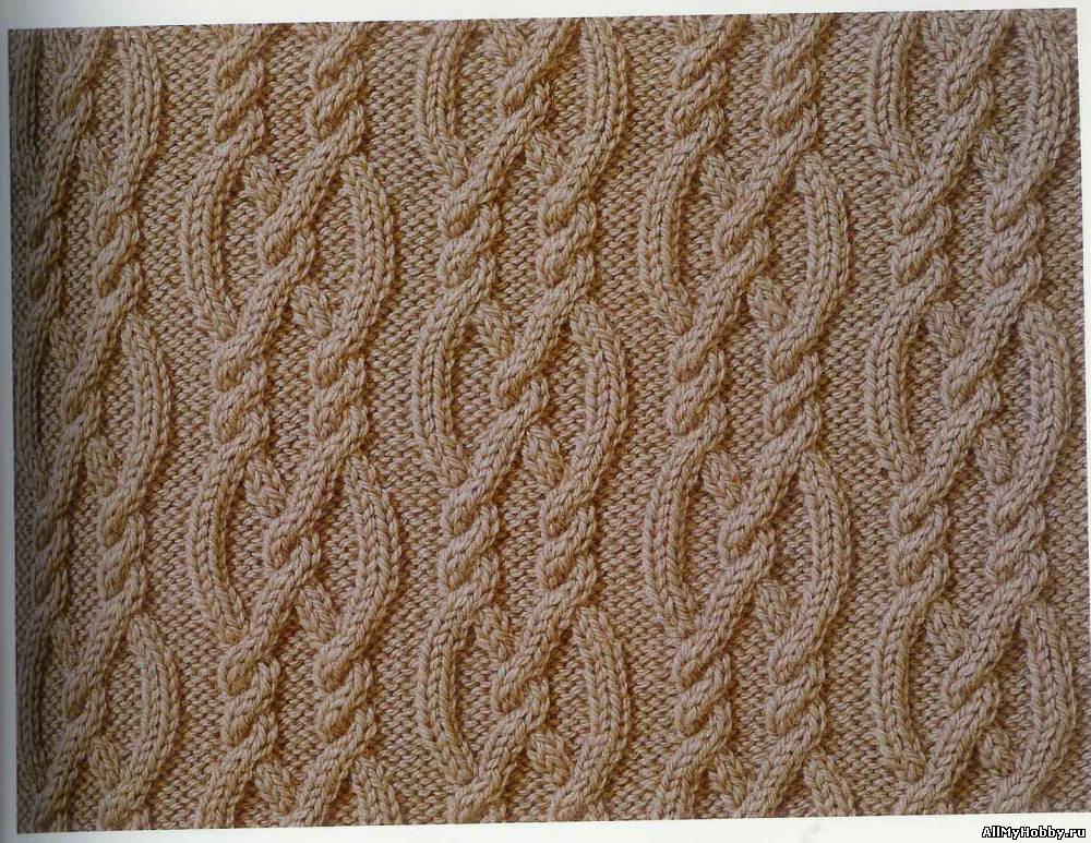 Схема вязания спицами №43 Аран (Aran)