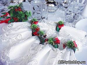 Декоративные кольца для салфеток "Новогодние".