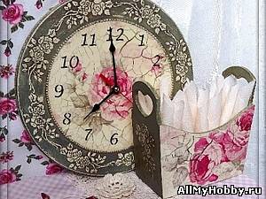 МК часы "Старинные розы"
