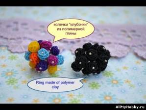 Ring made of polymer clay/Кольцо из полимерной глины/Мастер класс/Master class