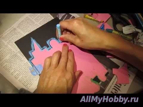 Видео мастер-класс: Рисование ClassPlan - City night oil pastel on black paper asmr
