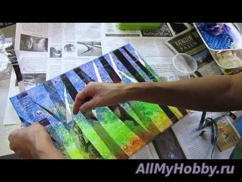 Видео мастер-класс: Рисование ClassPlan - birch acrylic on canvas asmr