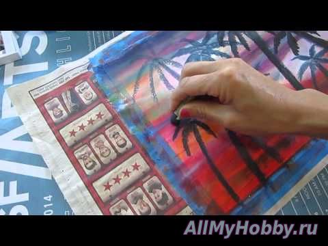 Видео мастер-класс: Рисование ClassPlan - oil pastel red palm asmr
