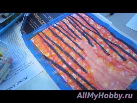 Видео мастер-класс: Рисование ClassPlan - red road tress oil pastel