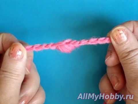 Вязание крючком - Урок 125 - Витой узелок 1 способ