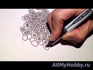 Видео мастер-класс: Рисование Educational blablabla - doodling ASMR drawing fine art tutorial