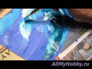 Видео мастер-класс: Рисование Painting waves