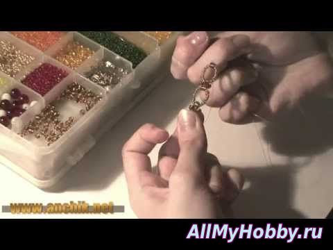 Как сделать колье из бисера / How to make a necklace of beads - YouTube