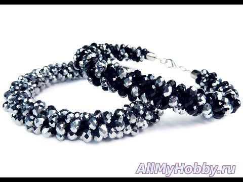 Видео мастер-класс: DIY: Kumihimo blacelet with beads / Браслет "Кумихимо" с бисером из 8 нитей своими руками. - YouTube