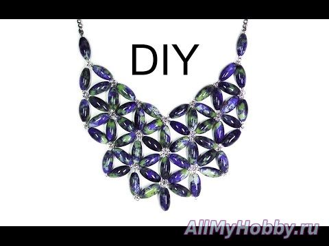 Видео мастер-класс: DIY: summer handmade necklace / Колье на лето своими руками - YouTube