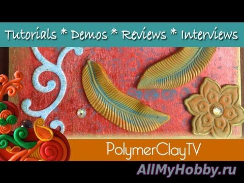 Видео мастер-класс: How to make a polymer clay wood canvas with Hope Quote - YouTube