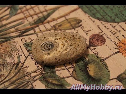 Видео мастер-класс: Имитация камня и перевод рисунка на полимерную глину, мастер класс - YouTube