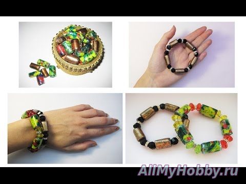 Видео мастер-класс: DIY Оригинальные браслеты из пластиковых бутылок. Мастер класс \ Bracelets from plastic bottles