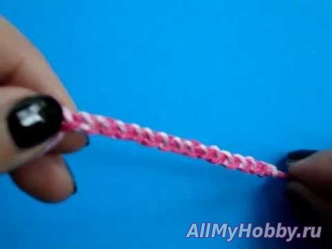 Видео мастер-класс: Вязание крючкомУрок 172Двухцветный шнур