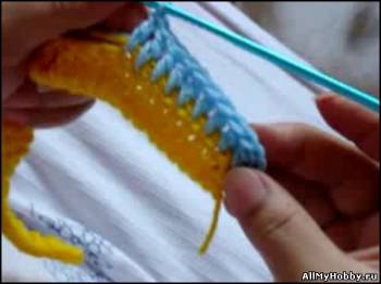 Начало вязания вторым цветом. Секреты мастерства вязания крючком от ELAINE CROCHE.