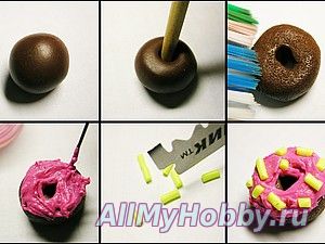 обычный пончик из пластики