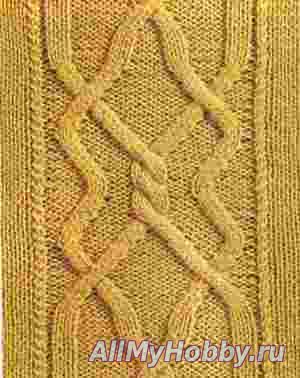 Схема для вязания спицами №567. Косы.