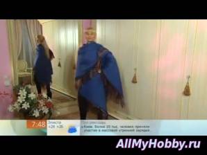 пончо шаль  poncho shawl - Видео урок