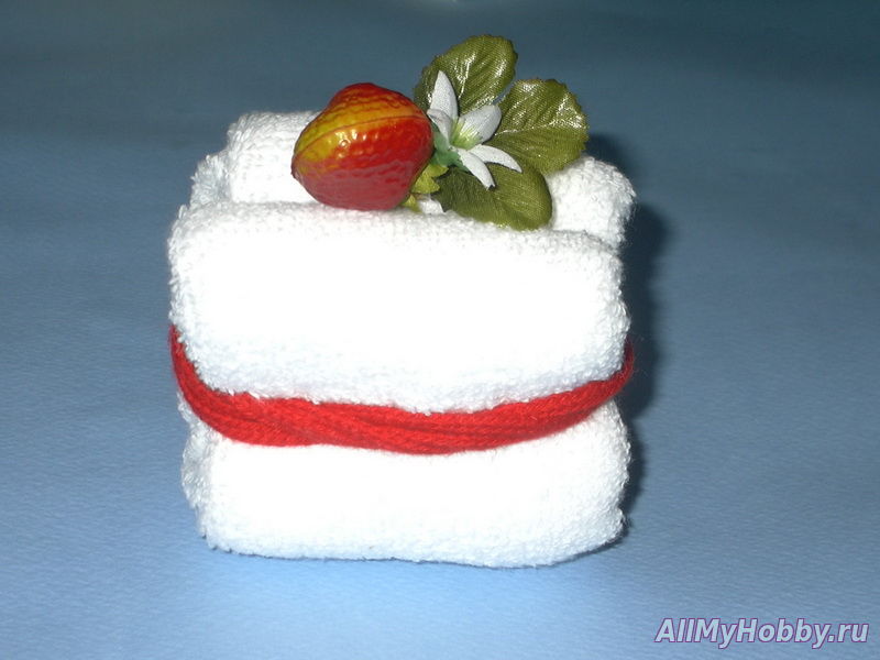 Бисквитный торт из полотенец