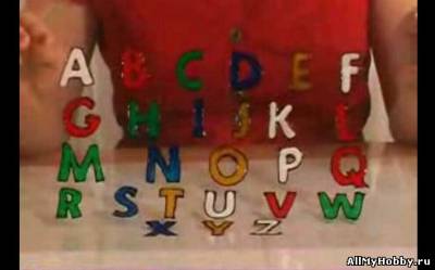 Алфавит-наклейки на холодильник или стекло