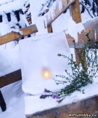 Финский ледяной светильник-стильное украшение к рождественским праздникам!